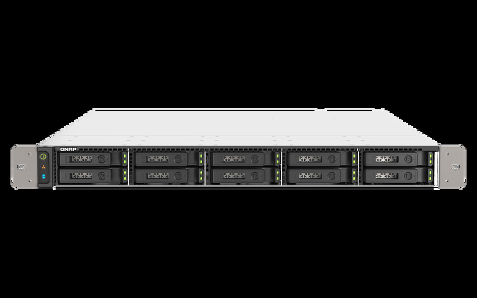 Zdjęcie produktu: Serwer QNAP TS-H1090FU-7302P-128G 12-bay AMD Epyc 128GB RAM 2x 25GbE SFP28