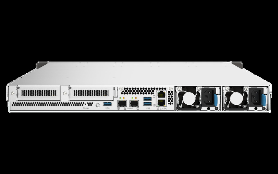 Zdjęcie produktu: Serwer QNAP TS-H1090FU-7302P-128G 12-bay AMD Epyc 128GB RAM 2x 25GbE SFP28