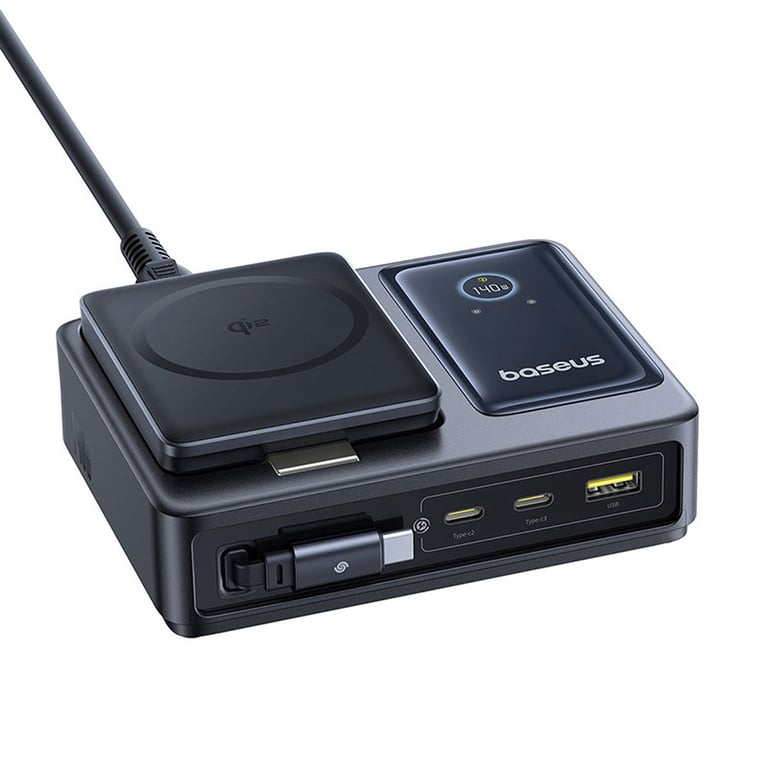 Stacja ładująca Baseus NOMOS 140W Qi2 5w1