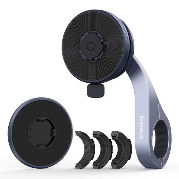 Uchwyt rowerowy Baseus PrimeTrip VB1 na telefon magnetyczny - szary
