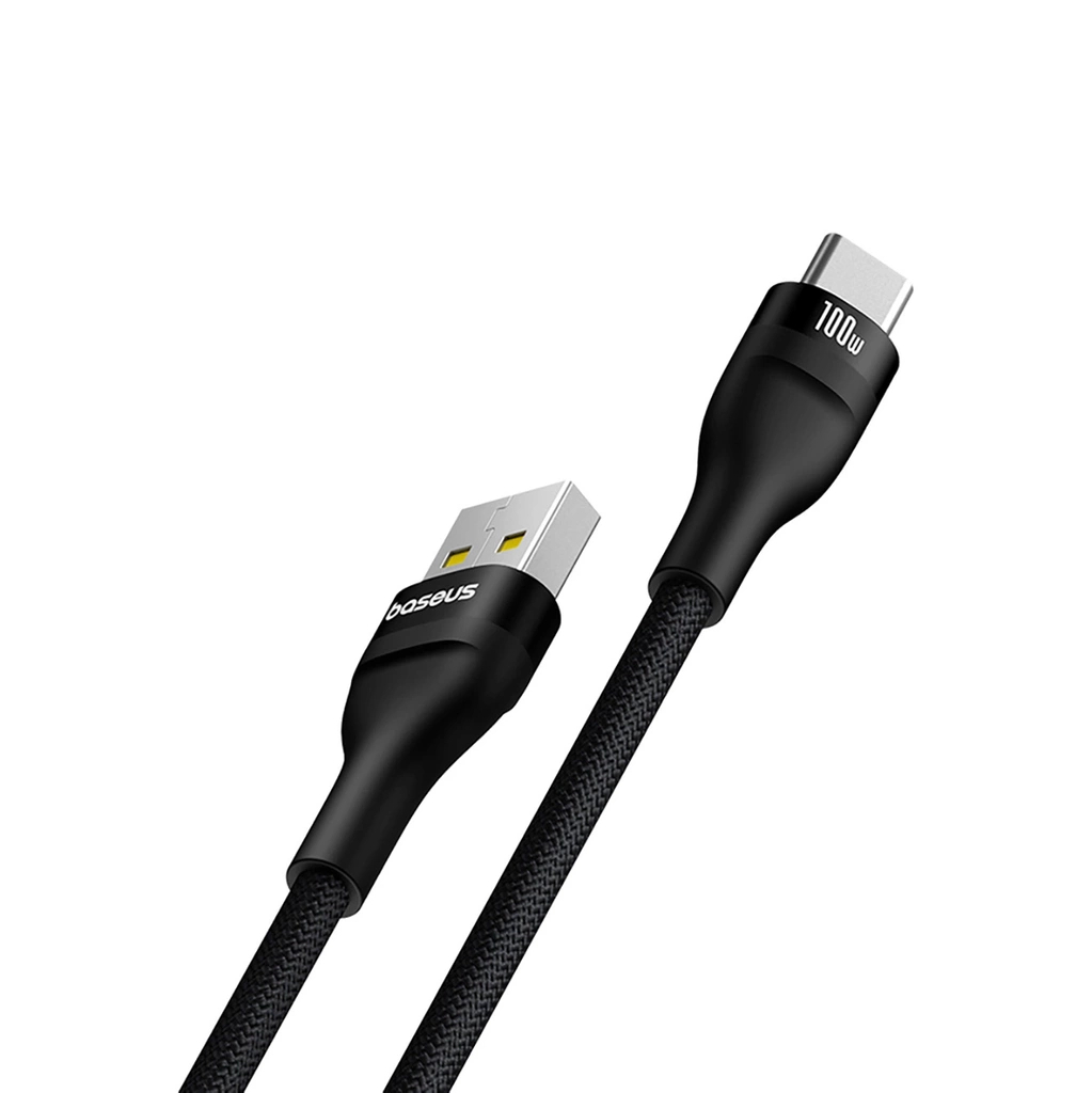 Kabel przewód USB-A / USB-C 100cm Baseus Flash 2 100W - czarny