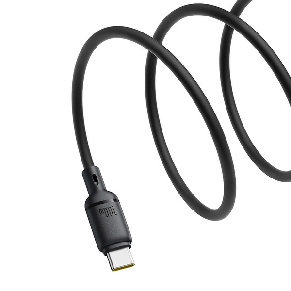 Zdjęcie produktu: Kabel Baseus Silky Series 100W USB-C - USB-C 1m - czarny