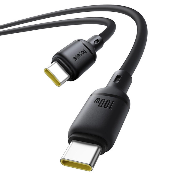 Zdjęcie produktu: Kabel Baseus Silky Series 100W USB-C - USB-C 1m - czarny