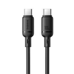 Miniatura produktu: Kabel Baseus Silky Series 100W USB-C - USB-C 1m - czarny Miniatura produktu: Kabel Baseus Silky Series 100W USB-C - USB-C 1m - czarny