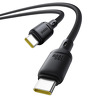 Miniatura zdjęcia: Kabel Baseus Silky Series 100W USB-C - USB-C 1m - czarny