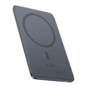 Miniatura produktu: Powerbank Baseus PicoGo AM41 5000mAh 20W ultra-cienki, kompatybilny z MagSafe z czarnym kablem Baseus Simple USB-C 60W 30cm - szary