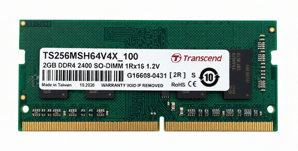 Miniatura produktu: Transcend Sodimm DDR4 2GB 2400 QNAP Miniatura produktu: Transcend Sodimm DDR4 2GB 2400 QNAP