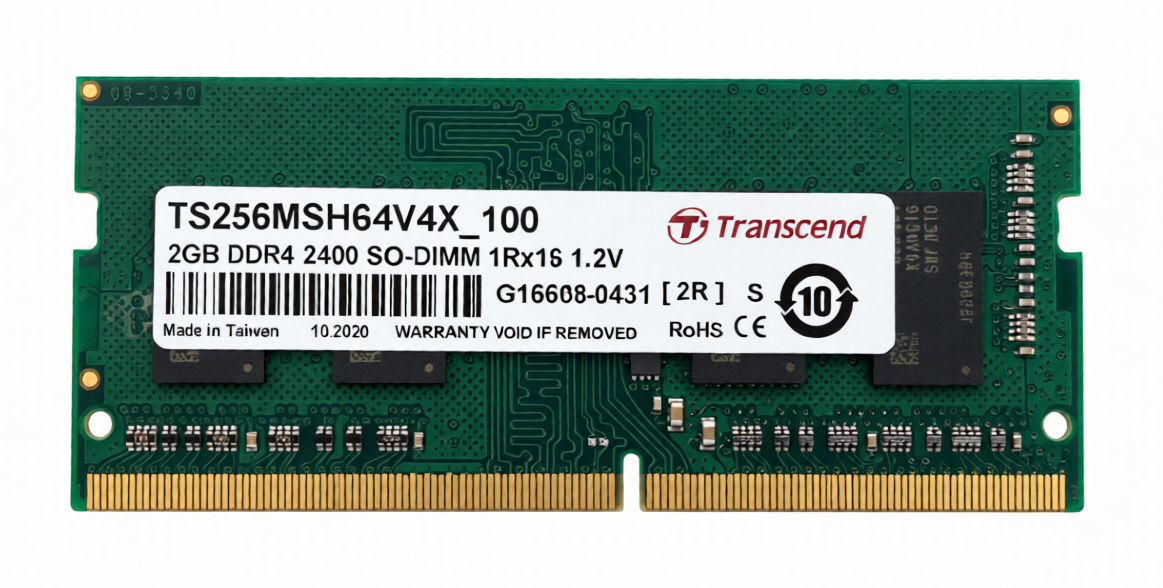Pamięć Transcend Sodimm DDR4 2GB 2400 QNAP Pamięć Transcend Sodimm DDR4 2GB 2400 QNAP