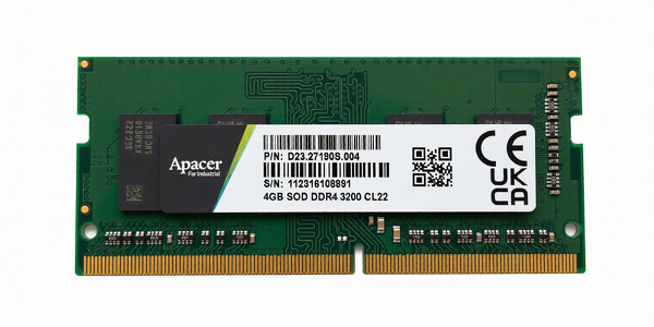 Miniatura produktu: Pamięć SODIMM DDR4 Apacer 4GB 3200MHz CL22 do Asustor D23.27190S.004  seria FS