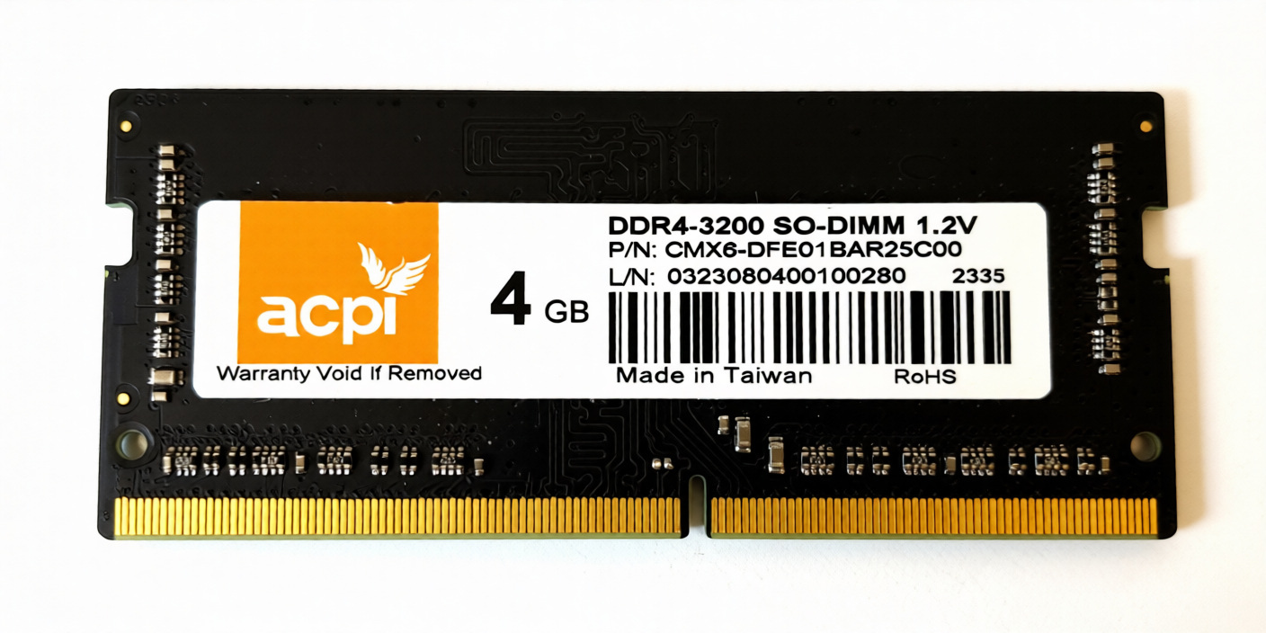 Pamięć ACPI Sodimm DDR4 4GB do Qnap 3200Mhz CMX6-DFE01BAR25C00 Pamięć ACPI Sodimm DDR4 4GB do Qnap 3200Mhz CMX6-DFE01BAR25C00