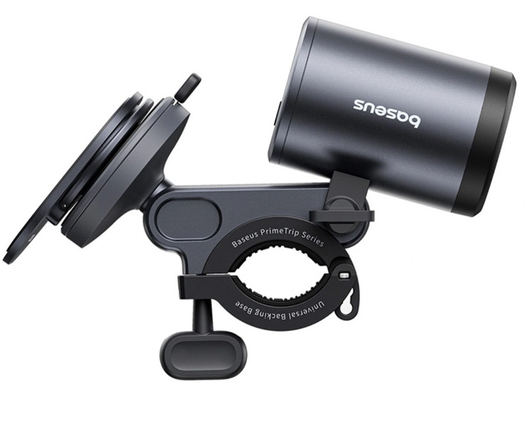 Uchwyt z lampką 2w1 Baseus PrimeTrip 3000mAh IP68 LED - czarno-szary