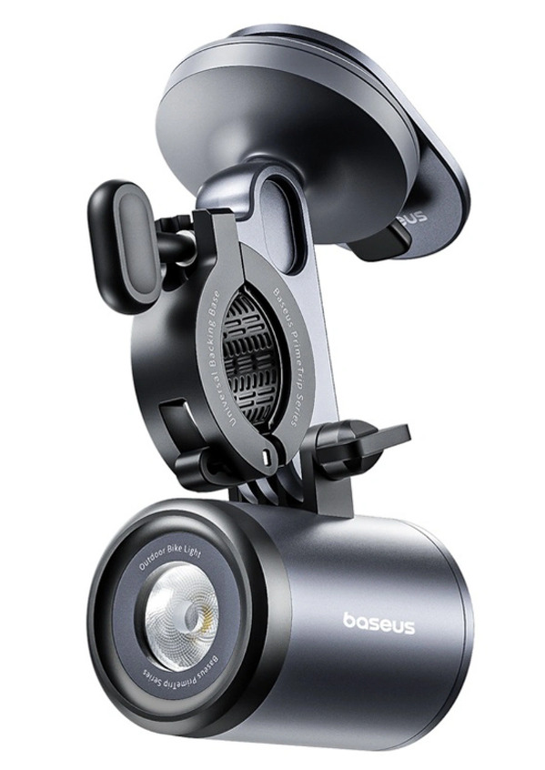 Zdjęcie produktu: Uchwyt z lampką 2w1 Baseus PrimeTrip 3000mAh IP68 LED - czarno-szary