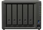 Serwer plików Synology DS1525+ 5-bay, AMD Ryzen V1500B 2-core 2.2 GHz, 16 GB DDR4 ECC(2x8), 2xM.2 (NVMe) 2x2,5GbE LAN, 2x USB 3.2,1x USB C