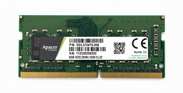 Miniatura produktu: Pamięć SODIMM DDR4 Apacer 8GB 3200MHz CL22 do Asustor D23.27247S.009
