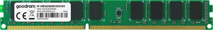 Miniatura zdjęcia: Pamięć serwerowa GoodRam DDR4, 16 GB, 2666 MHz, CL19 W-MEM2666E4D816G ECC Miniatura zdjęcia: Pamięć serwerowa GoodRam DDR4, 16 GB, 2666 MHz, CL19 W-MEM2666E4D816G ECC