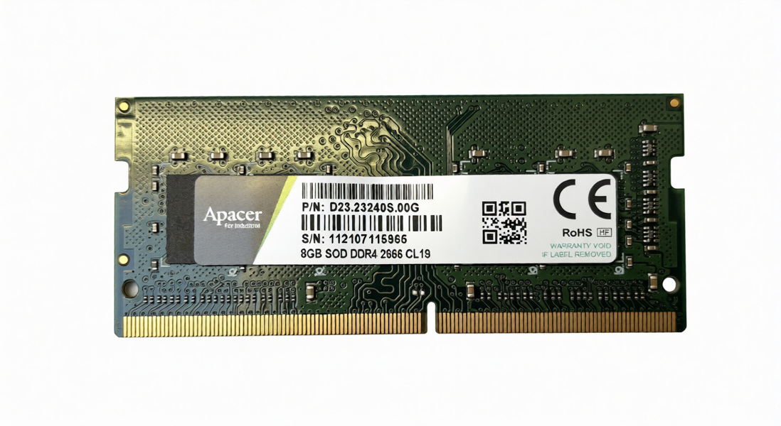 Zdjęcie produktu: Pamięć SODIMM DDR4 Apacer 8GB 2666MHz CL19 1,2V do Asustor D23.23240S.00G