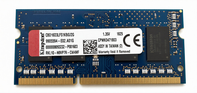 Miniatura produktu: Sodimm Kingston DDR3L 2GB 1600 MHz 1.35V QNAP Miniatura produktu: Sodimm Kingston DDR3L 2GB 1600 MHz 1.35V QNAP