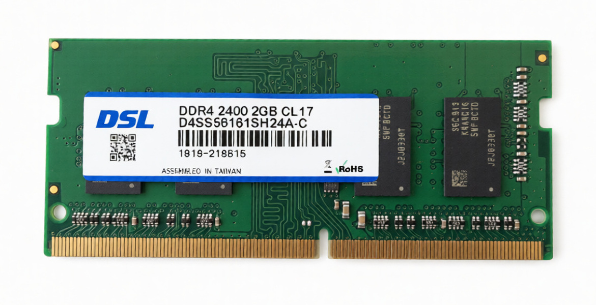 Zdjęcie produktu: Pamięć Sodimm DDR4 2GB 2400 CL17 QNAP, DSL D4SS56161SH24A-C