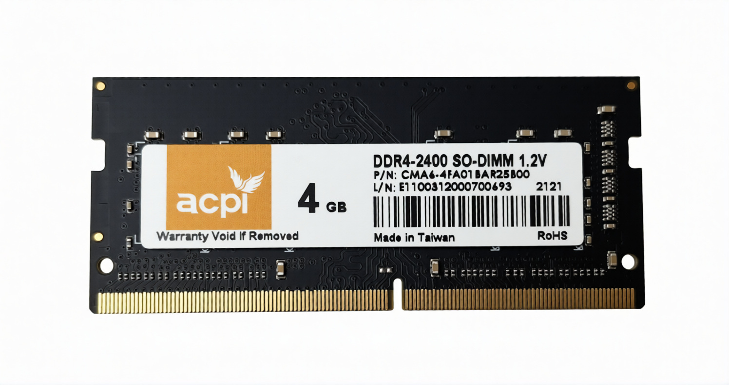 Pamięć ACPI Sodimm  DDR4 4GB do Qnap 2400MHz 1.2V CMA6-4FA01BAR25BOO