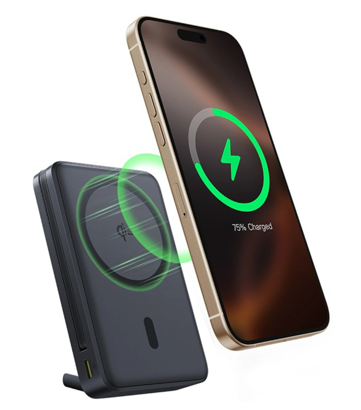 Powerbank Baseus Nomos 10000mAh 30W Qi2 MagSafe kabel USB-C - czarny