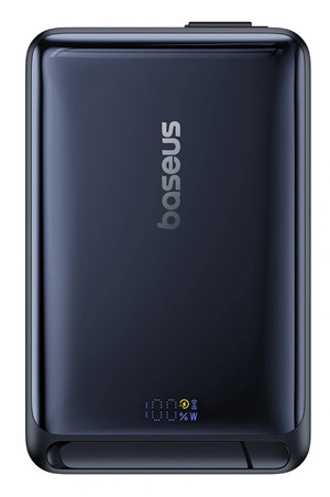 Miniatura produktu: Powerbank Baseus Nomos 10000mAh 30W Qi2 z podstawką kompatybilny z MagSafe z wbudowanym kablem USB-C - czarny