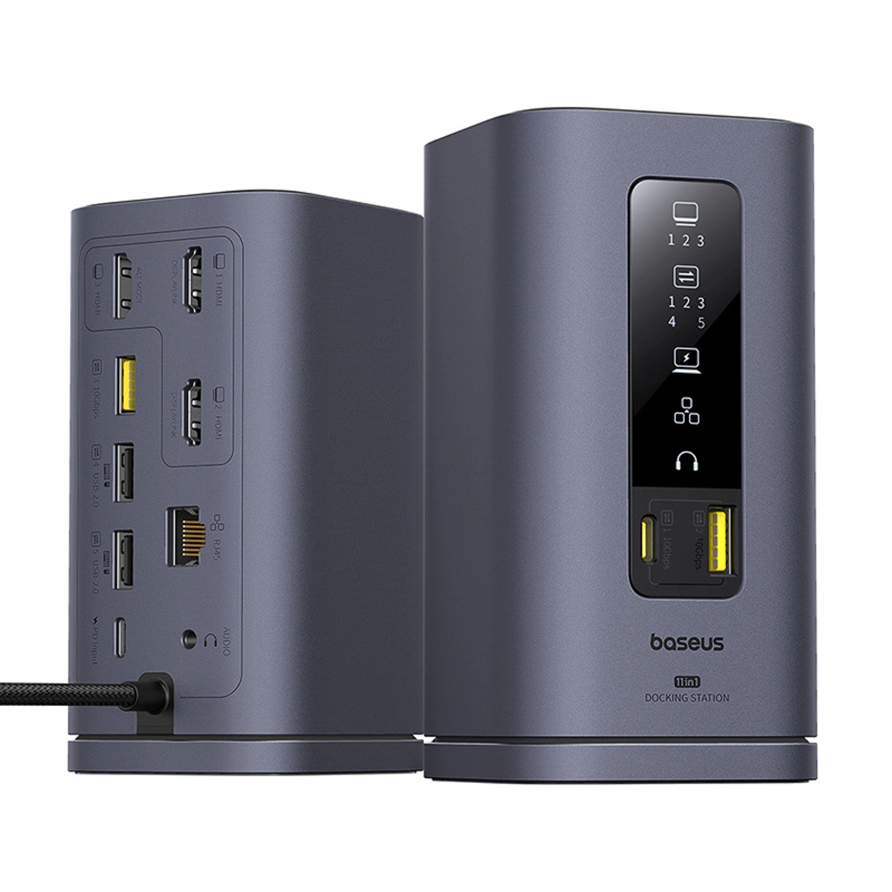 Stacja dokująca Baseus Spacemate hub USB-C 11w1 PD - szara