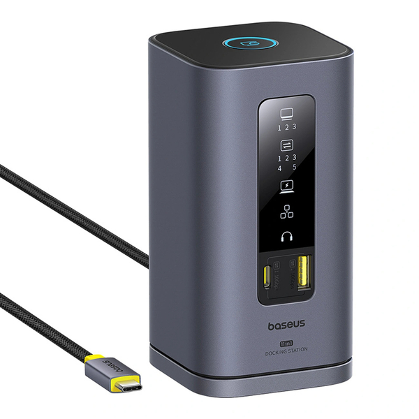 Zdjęcie produktu: Stacja dokująca Baseus Spacemate hub USB-C 11w1 PD - szara