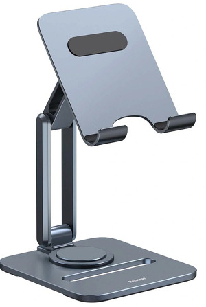 Miniatura produktu: Stojak Baseus BS-HP006A obrotowy na tablet składany aluminiowy - szary