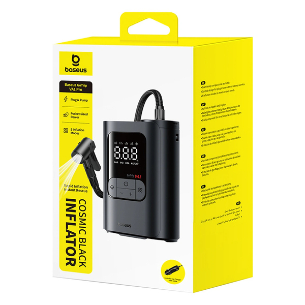 Zdjęcie produktu: Pompka samochodowa Baseus GoTrip VA1 kompresor 150 PSI - ciemnoszara Zdjęcie produktu: Pompka samochodowa Baseus GoTrip VA1 kompresor 150 PSI - ciemnoszara