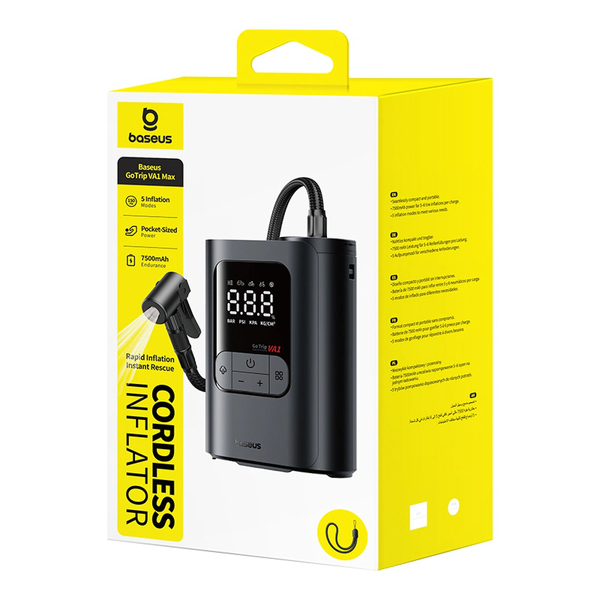 Zdjęcie produktu: Pompka bezprzewodowa Baseus GoTrip VA1 7500 mAh - ciemnoszara