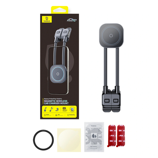 Zdjęcie produktu: Samochodowy uchwyt na deskę rozdzielczą Baseus PrimeTrip C03sPro - czarny Zdjęcie produktu: Samochodowy uchwyt na deskę rozdzielczą Baseus PrimeTrip C03sPro - czarny