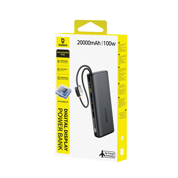 Zdjęcie produktu: Powerbank Baseus EnerFill FC41 20000mAh 100W USB-C - czarny