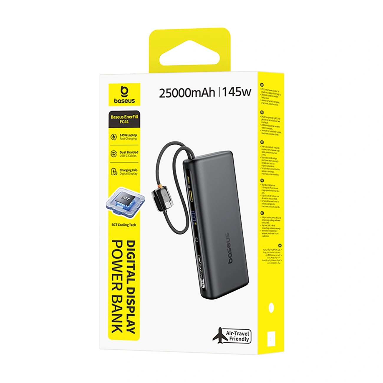 Powerbank Baseus EnerFill FC41 25000mAh 145W USB-C - czarny Powerbank Baseus EnerFill FC41 25000mAh 145W USB-C - czarny