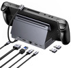 Miniatura zdjęcia: Hub Ugreen do Steam Deck dock USB-C CM800 6w1 (szara)