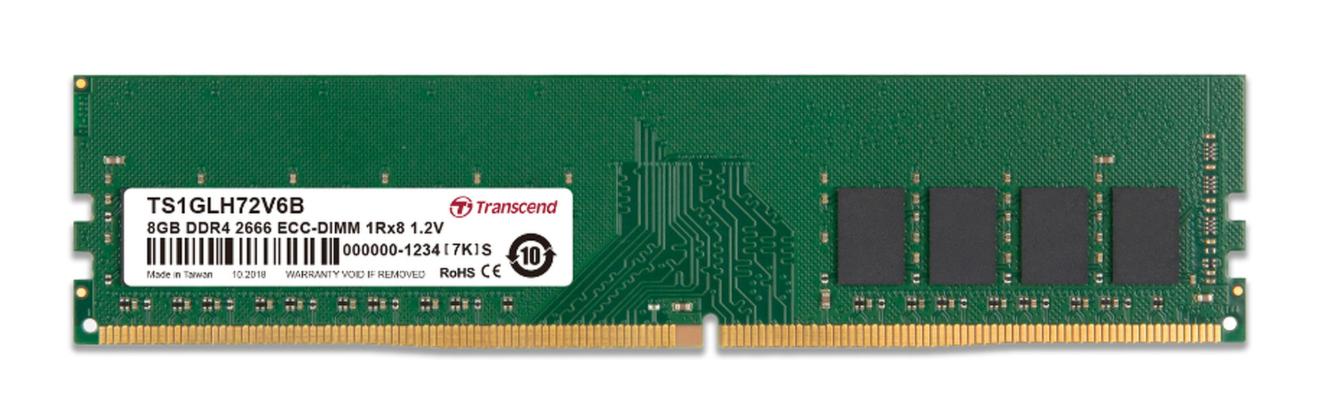 Zdjęcie produktu: Pamięć RAM 8GB DDR4 2666 Moduł pamięci ECC Long-DIMM TS1GLH72V6B