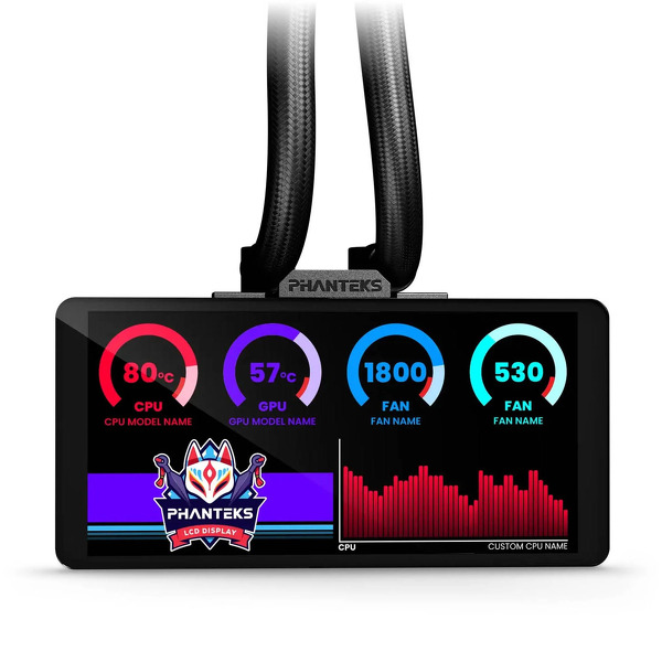 Zdjęcie produktu: Phanteks Glacier One 360M25 LCD ARGB czarne, chłodzenie wodne AiO 360mm Zdjęcie produktu: Phanteks Glacier One 360M25 LCD ARGB czarne, chłodzenie wodne AiO 360mm