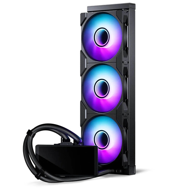 Zdjęcie produktu: Phanteks Glacier One 360M25 LCD ARGB czarne, chłodzenie wodne AiO 360mm Zdjęcie produktu: Phanteks Glacier One 360M25 LCD ARGB czarne, chłodzenie wodne AiO 360mm