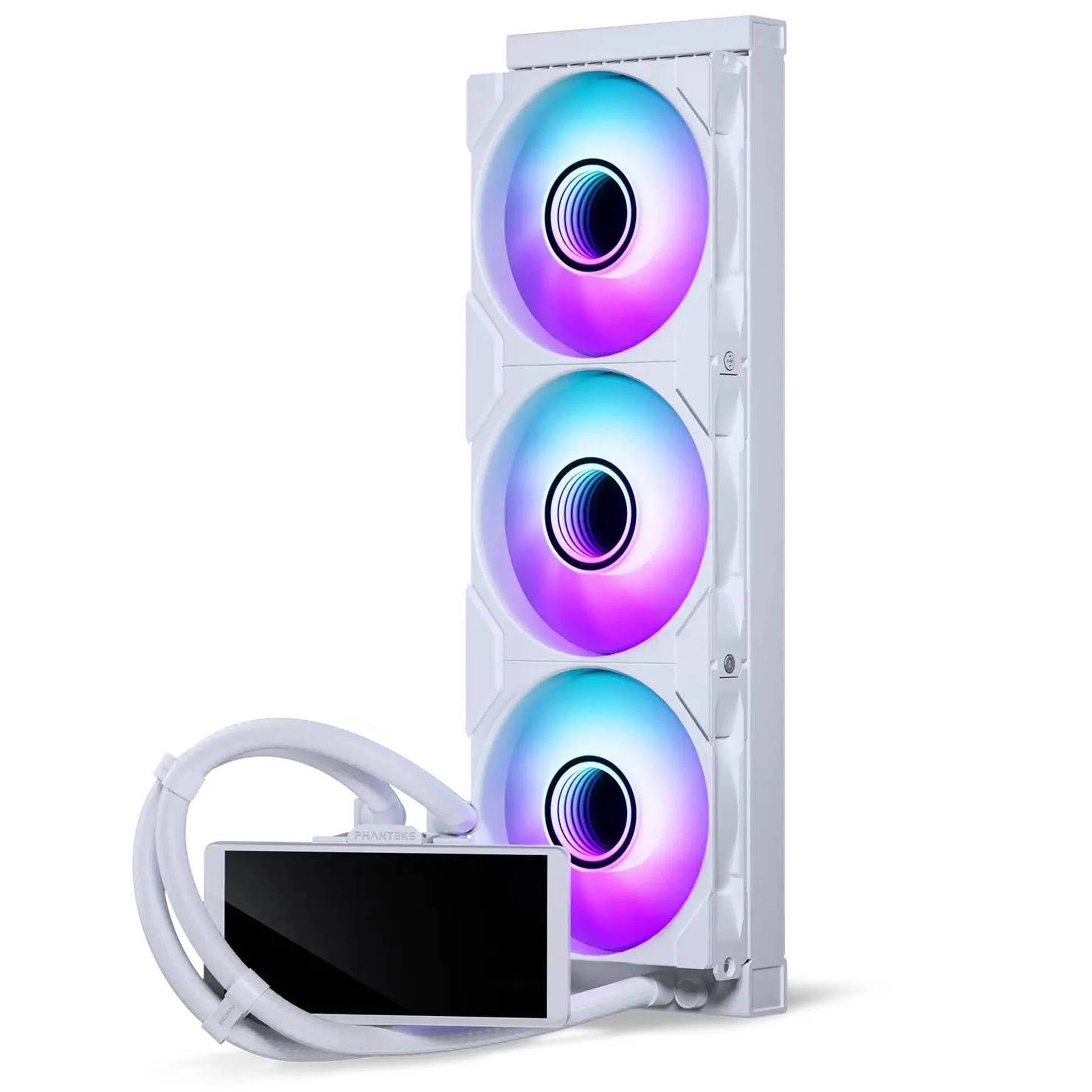 Phanteks Glacier One 360M25 LCD ARGB biały, chłodzenie wodne AiO 360mm
