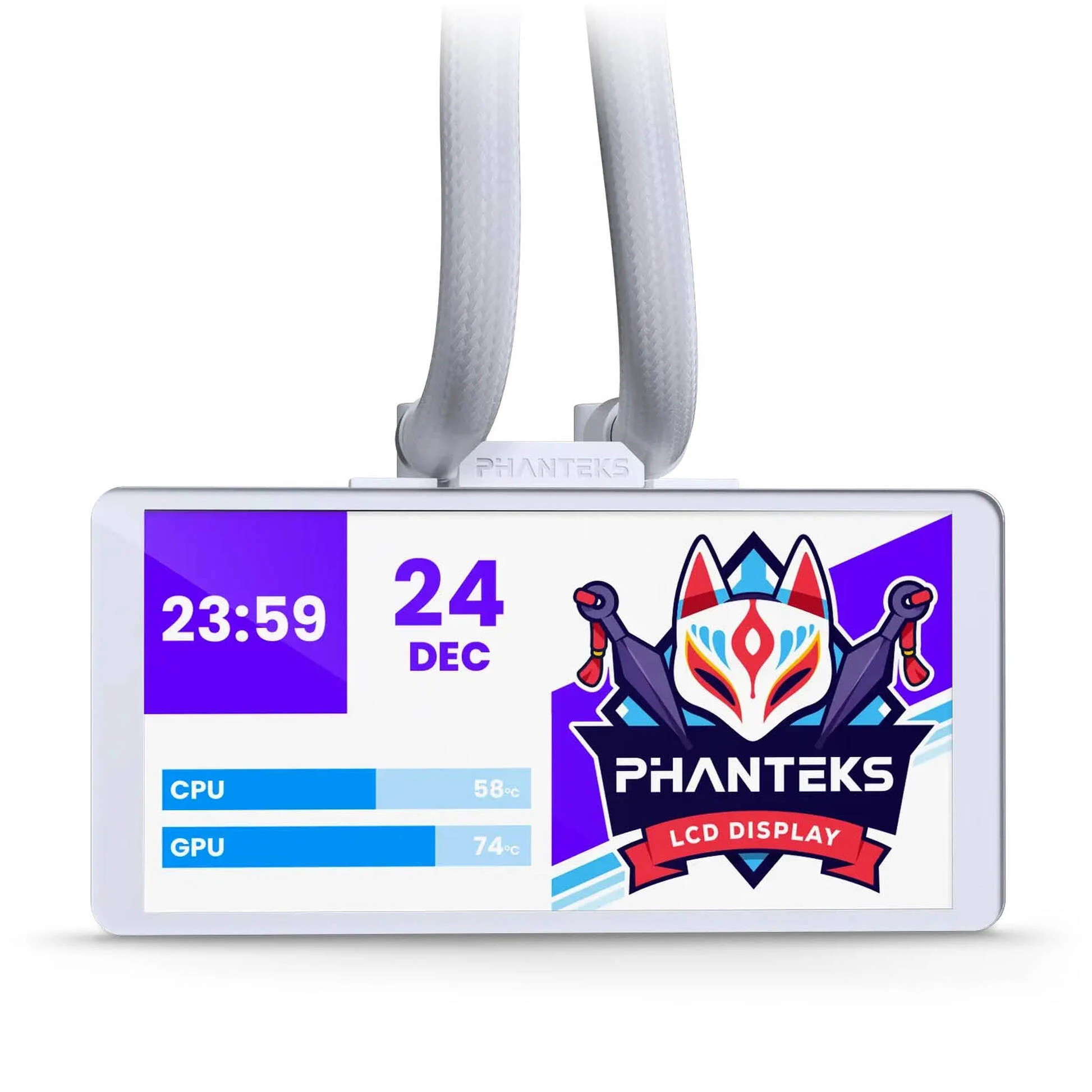 Phanteks Glacier One 360M25 LCD ARGB biały, chłodzenie wodne AiO 360mm