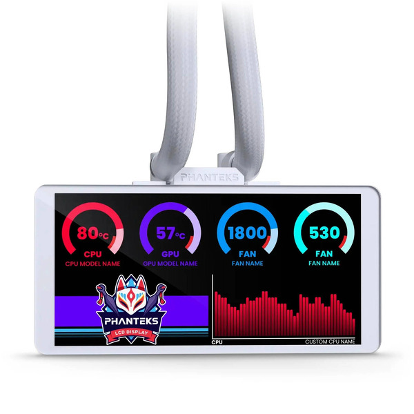 Zdjęcie produktu: Phanteks Glacier One 360M25 LCD ARGB biały, chłodzenie wodne AiO 360mm