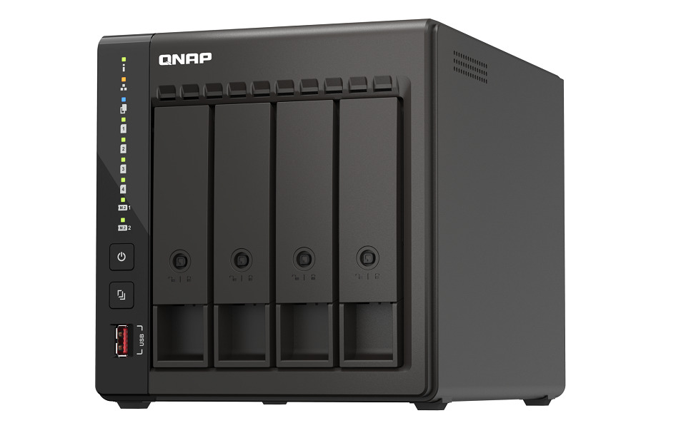 QNAP TS-453E-8G 4-bay, Celeron J6412 16GB DDR4 2x 2,5 GbE LAN