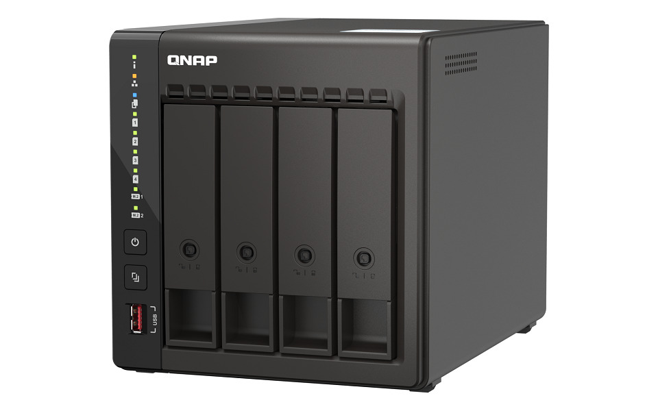 QNAP TS-453E-8G 4-bay, Celeron J6412 16GB DDR4 2x 2,5 GbE LAN