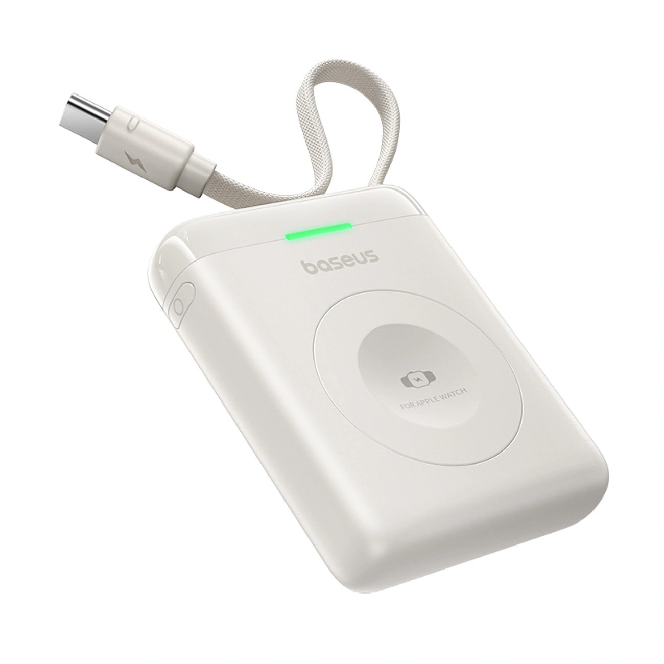 Powerbank Baseus EnerFill FW11 5W do Apple Watch z kablem - biały