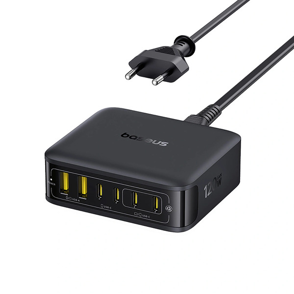 Zdjęcie produktu: Stacja ładująca Baseus EnerFill FH21 120W 4xUSB-C + 2xUSB-A - czarna
