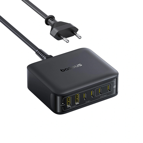Zdjęcie produktu: Stacja ładująca Baseus EnerFill FH21 120W 4xUSB-C + 2xUSB-A - czarna