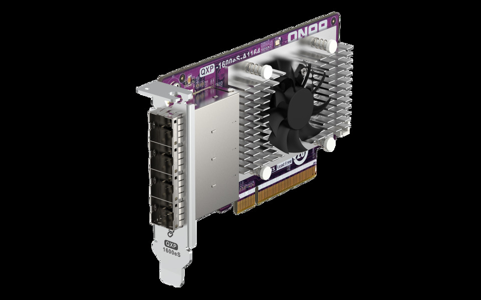 Zdjęcie produktu: Qnap QXP-1600eS-A1164 4x SFF-8088 SATA, 16x SATA 6Gb/s, PCIe 3.0 x8