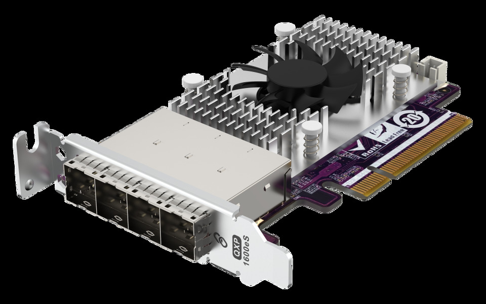 Zdjęcie produktu: Qnap QXP-1600eS-A1164 4x SFF-8088 SATA, 16x SATA 6Gb/s, PCIe 3.0 x8