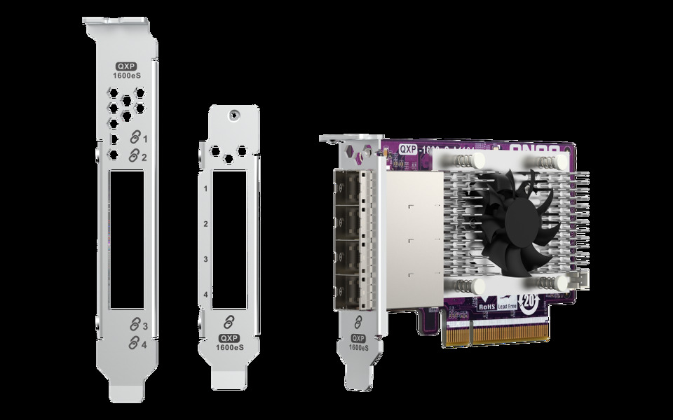 Zdjęcie produktu: Qnap QXP-1600eS-A1164 4x SFF-8088 SATA, 16x SATA 6Gb/s, PCIe 3.0 x8