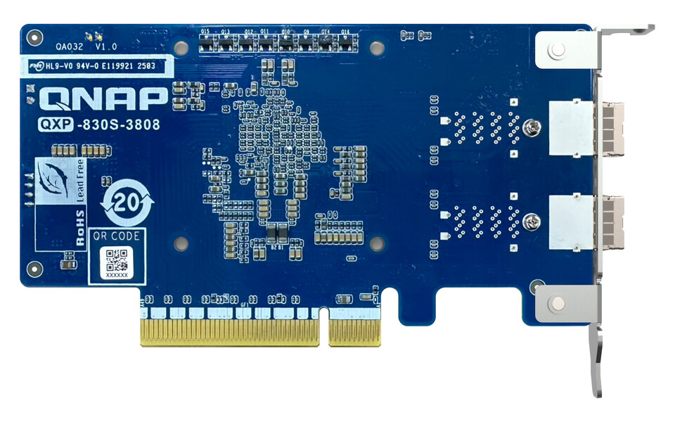 Zdjęcie produktu: Qnap QXP-830S-3808 2-port miniSAS HD host bus adapter Zdjęcie produktu: Qnap QXP-830S-3808 2-port miniSAS HD host bus adapter