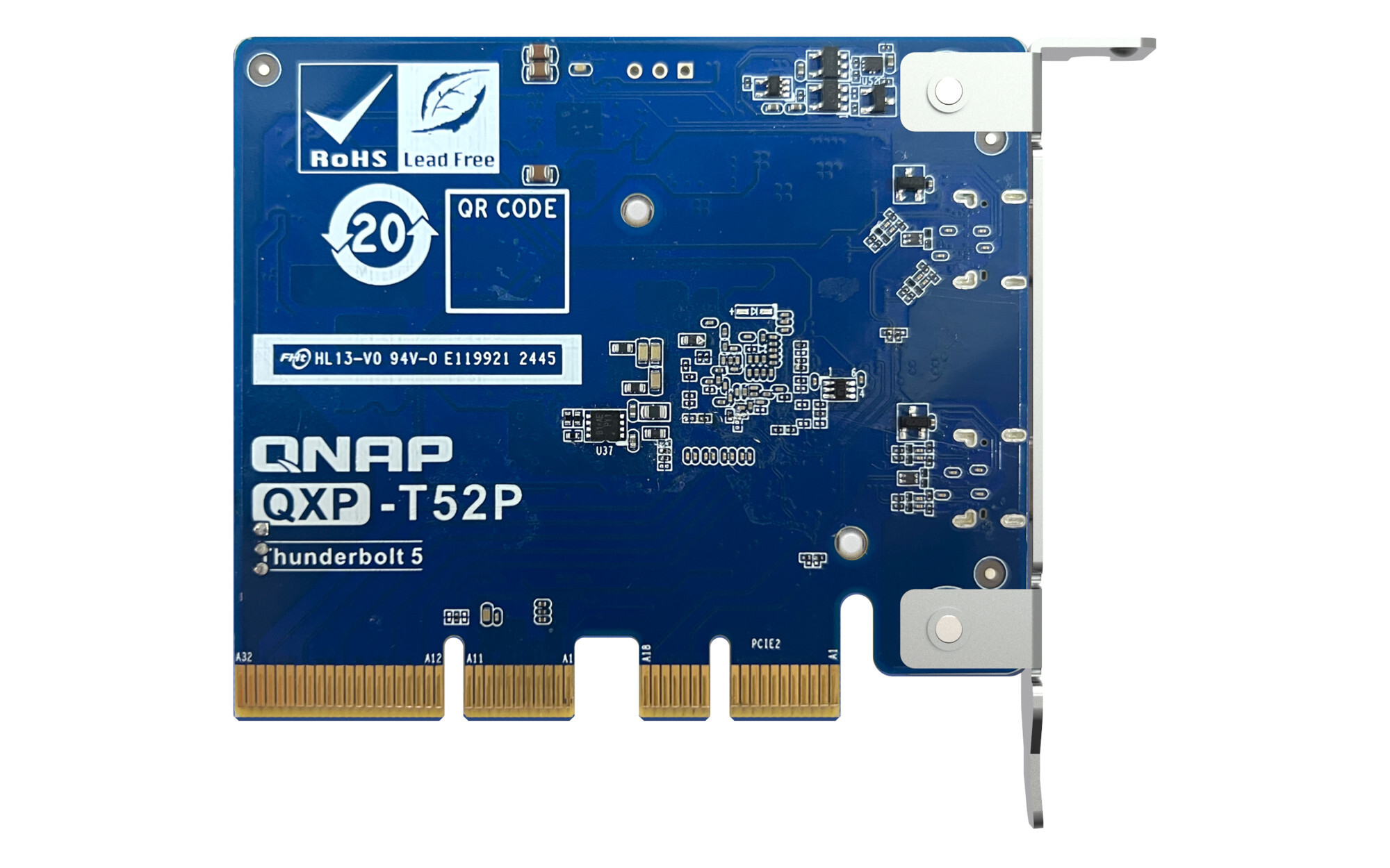 Qnap QXP-T52P Thunderbolt 5 dual ports expansion card PCIe Gen4 x4